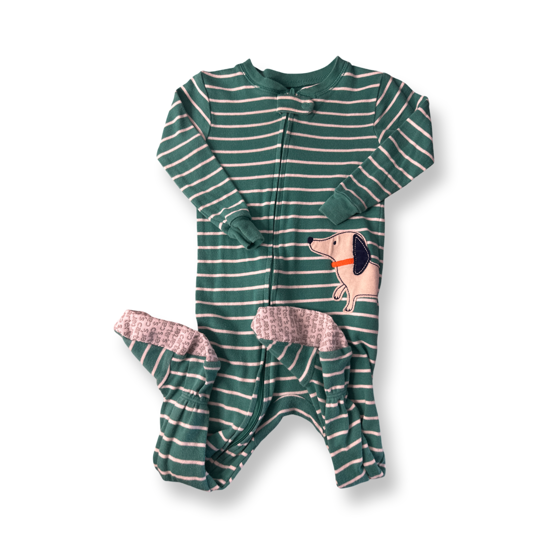 Carter's Boys Green 1-piece footed Pajamas Size: Footed Pajamas Green
