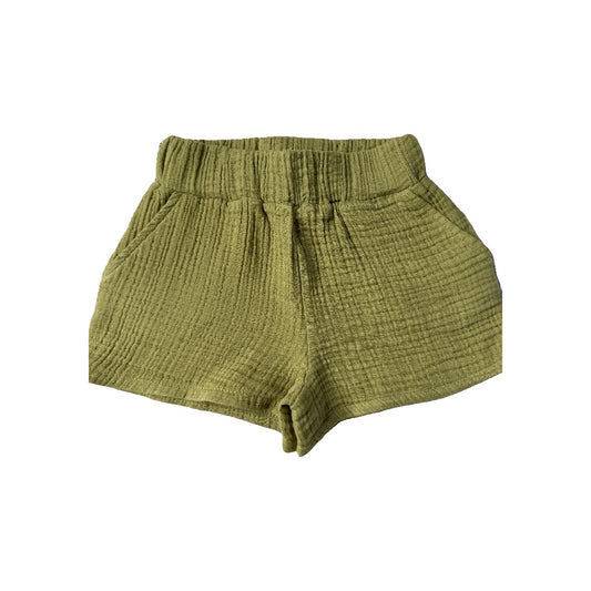 Colored Organics Unisex green Shorts Size: 12-18 months green