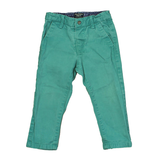 Mayoral Boys Green Jeans Size: 24 Months