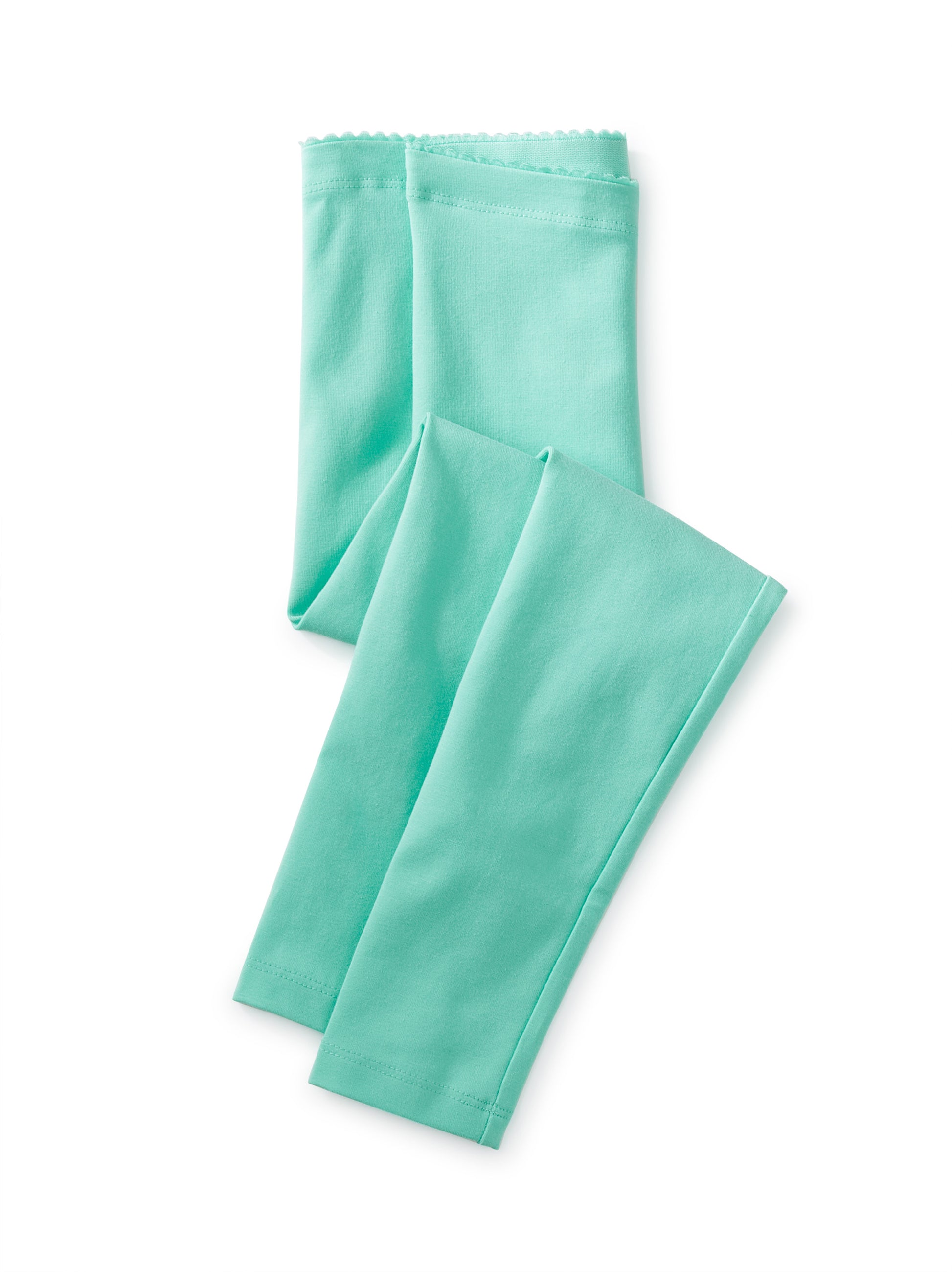 Tea Collection Girls Green Leggings Size: 7 Years Green