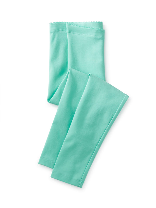 Tea Collection Girls Green Leggings Size: 7 Years Green