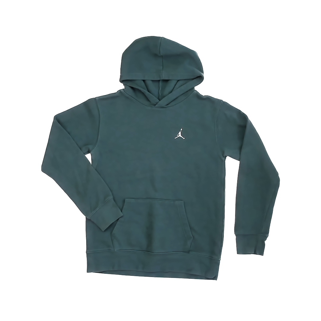 Air Jordan Unisex Green Hoodie Size: 12-13 Years Green