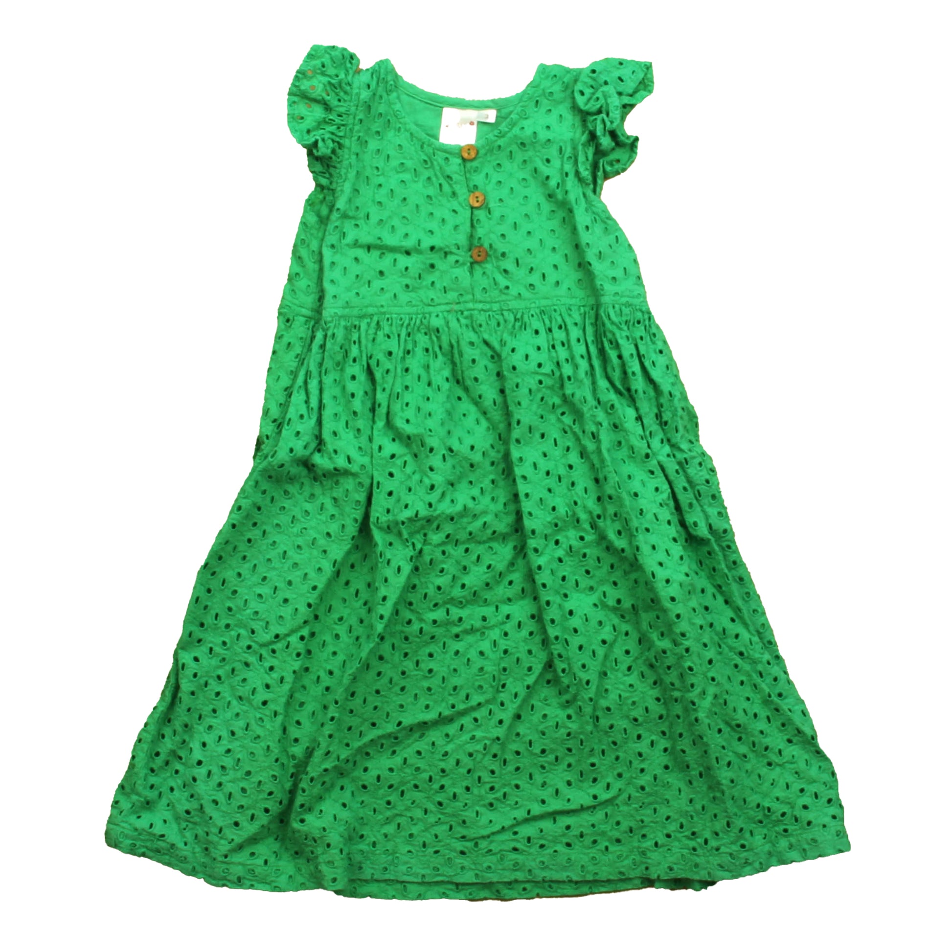 Yo Baby Girls Green Dress Size: 3T Green