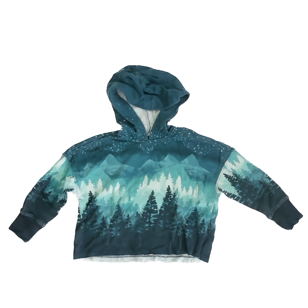 Old Navy Girls Green Hoodie Size: 5T Green