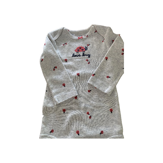 Carters Girls Grey | animals | Red Onesie Size: 9 months Grey | animals | Red