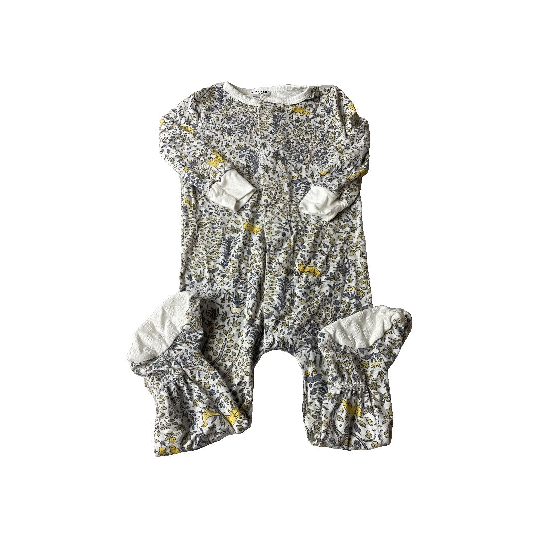 Magnetic Me Unisex Grey | animals | Yellow | light green Pajamas Size: 9-12 Months Grey | animals | Yellow | light green