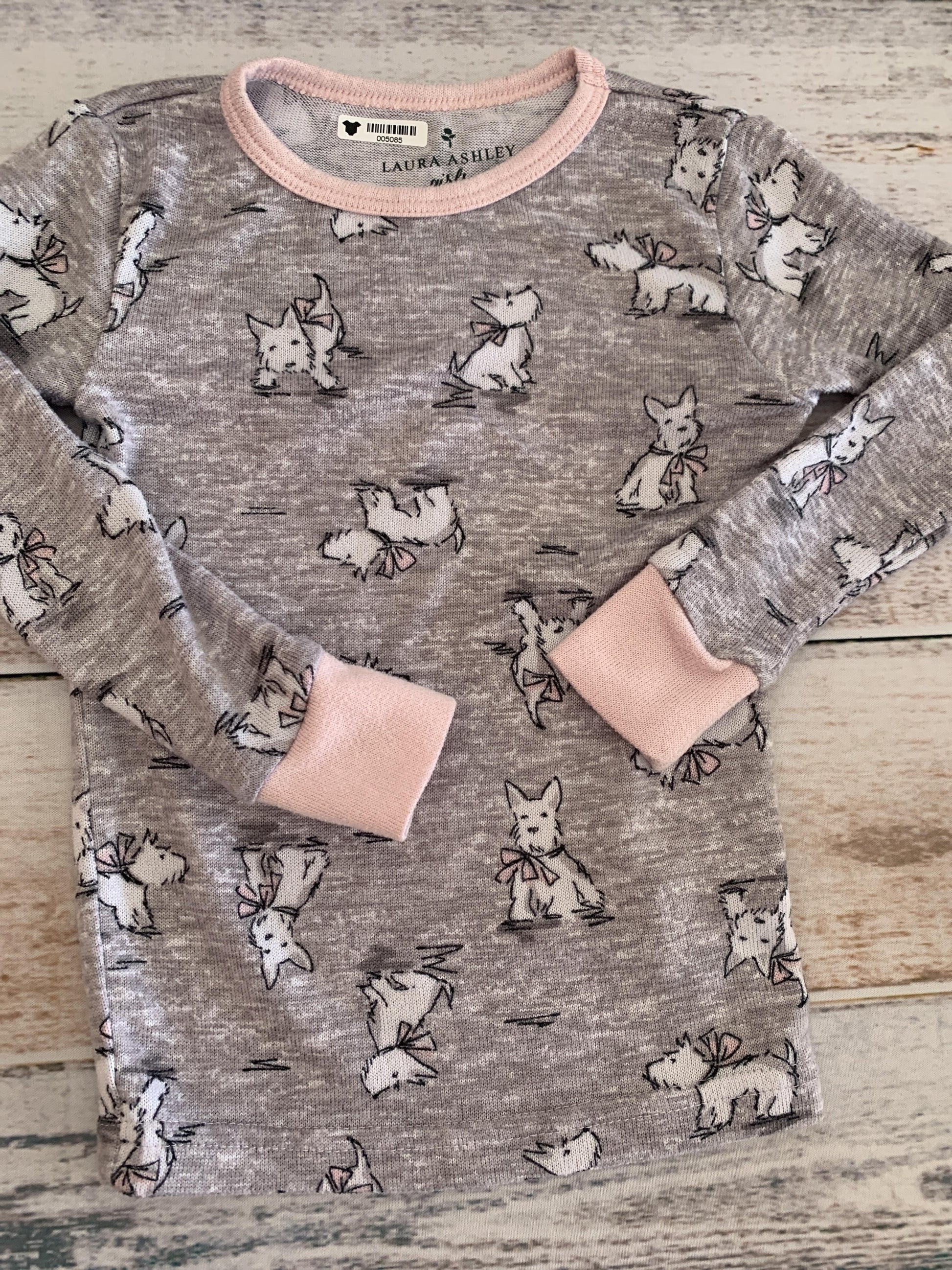 Laura Ashley Girls Grey | animals Pajamas Size: 3T Grey | animals