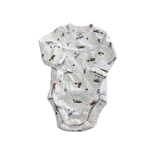 Carters Boys Grey | animals Onesie Size: 3 months Grey | animals