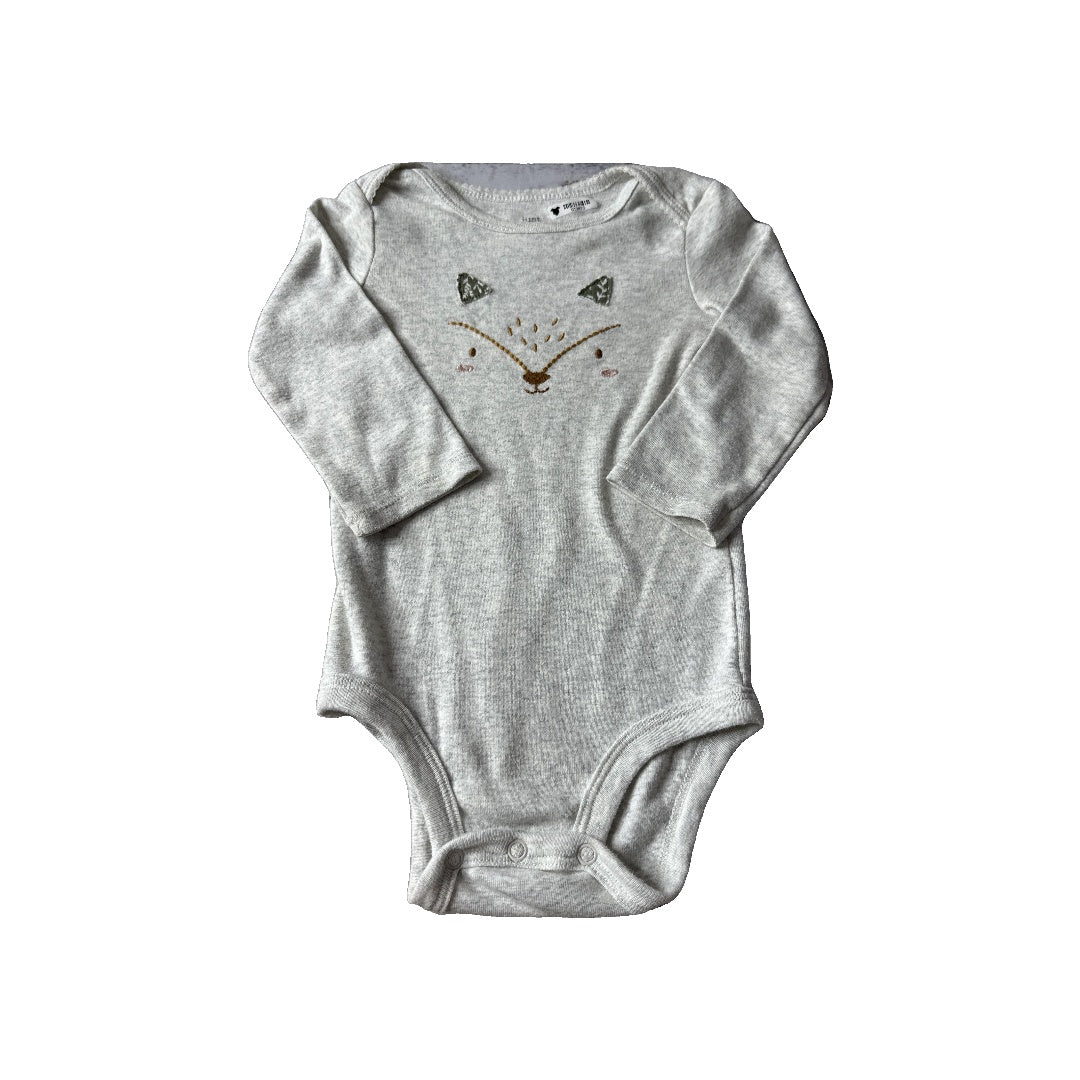 Carters Girls Grey | animals Onesie Size: 18 months Grey | animals