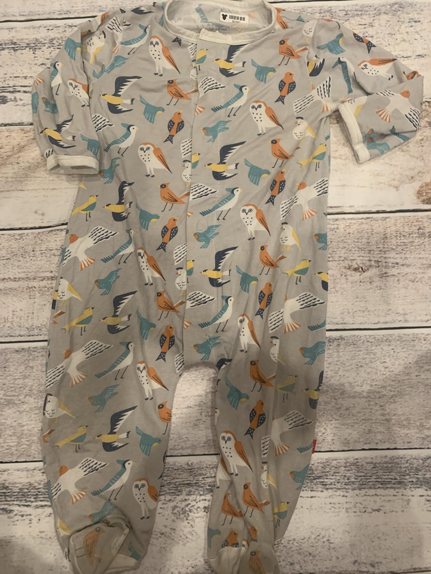 Magnetic Me Unisex Grey | animals Pajamas Size: 6-9 months Grey | animals