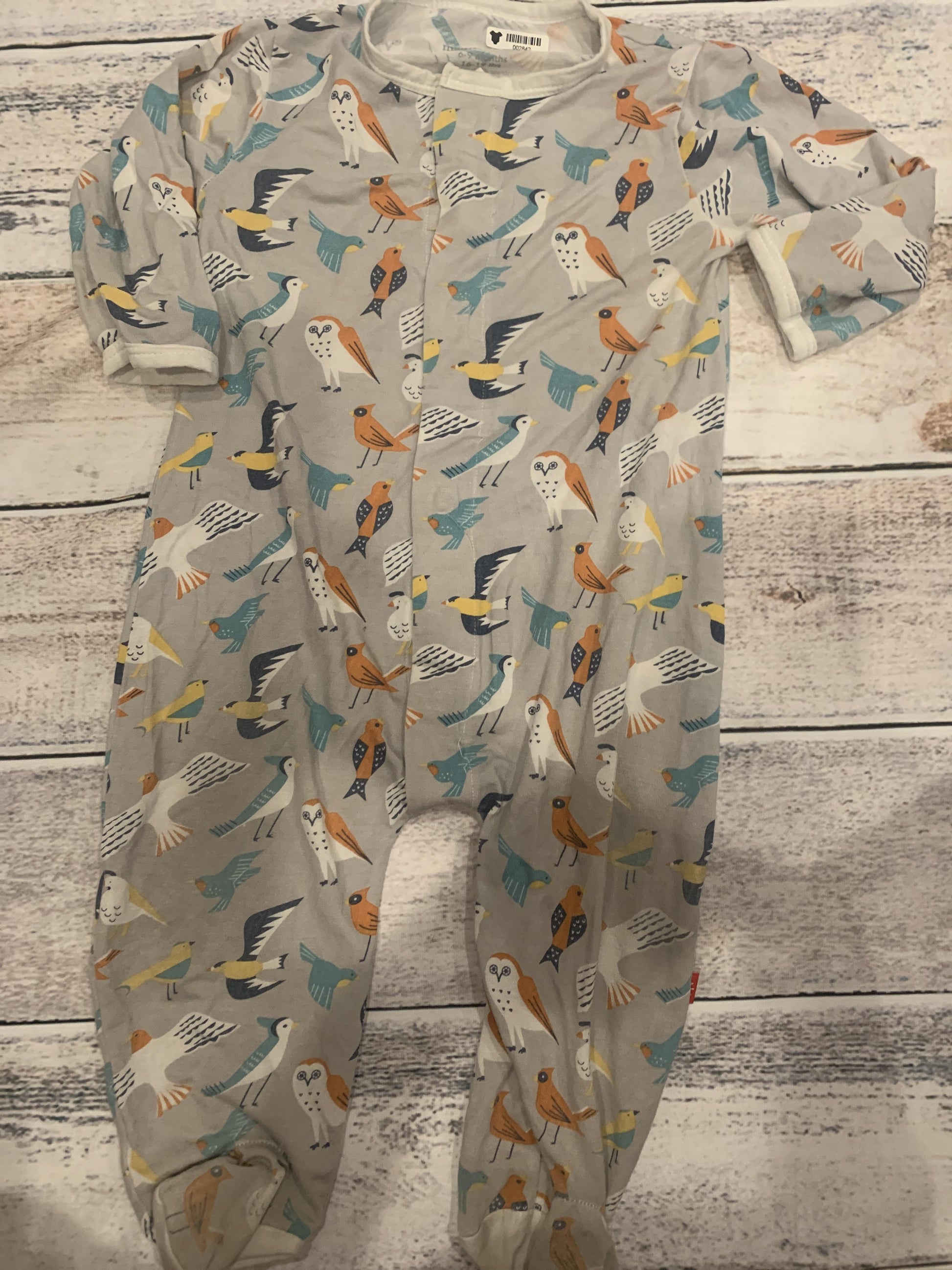 Magnetic Me Unisex Grey | animals Pajamas Size: 6-9 months Grey | animals
