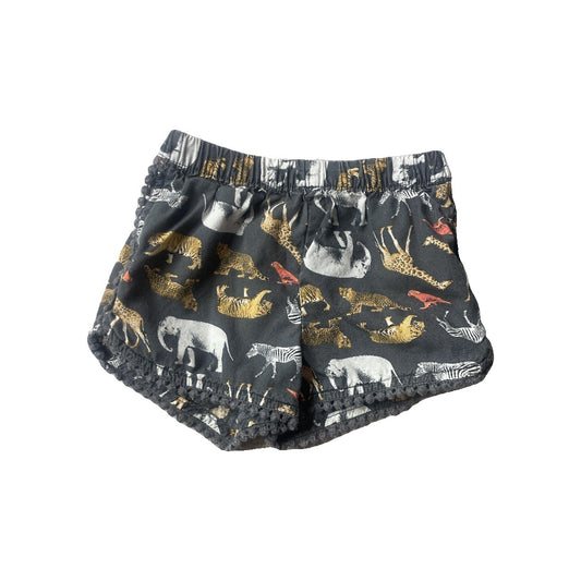 Gap Girls Grey | animals Shorts Size: 18-24 months Grey | animals