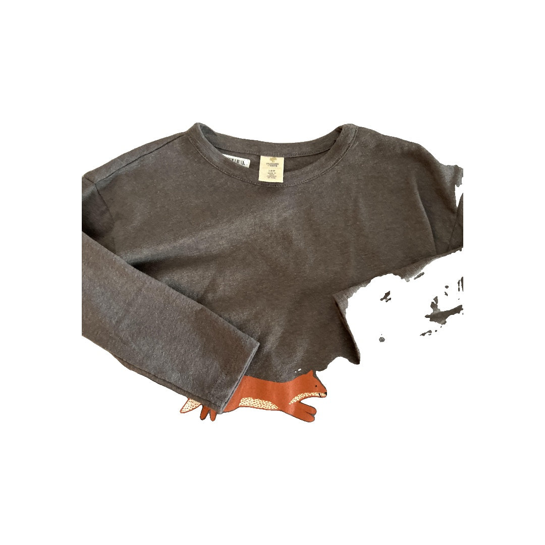 Tucker + Tate Boys Grey | animals Long Sleeve Shirt Size: 18 months Grey | animals