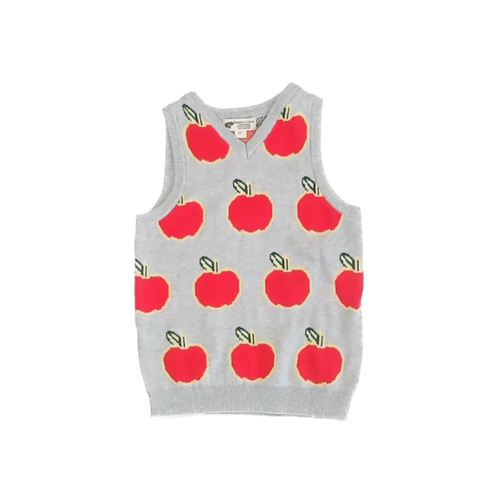 Monica & Andy Boys Grey | Apple Sweater Vest Size: 5T Grey | Apple