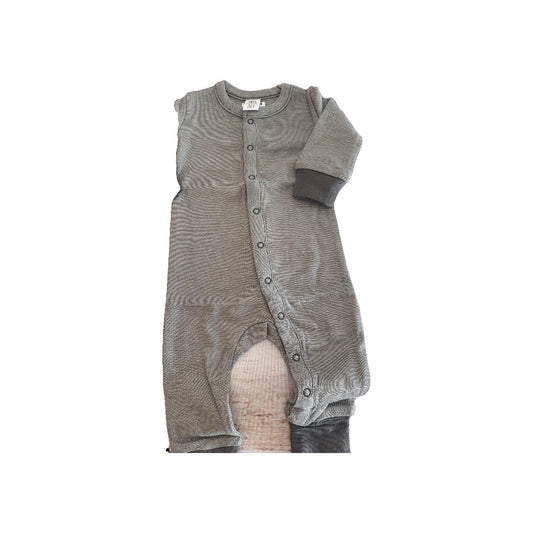 Colored Organics Boys Grey | Army Green Pajamas Size: 0-3 months Grey | Army Green