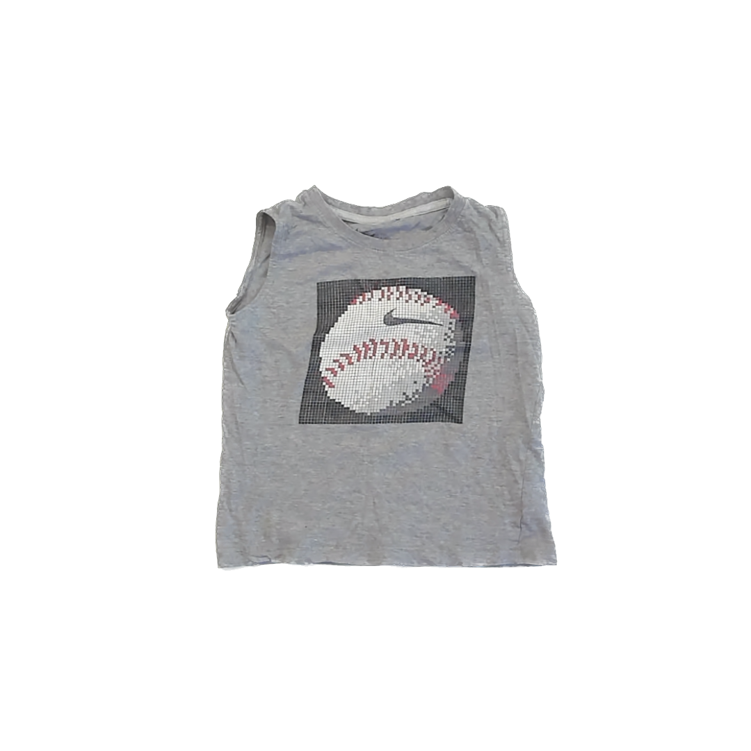 Nike Boys Grey Baseball Tank Top Size: 6 Years Grey Baseball