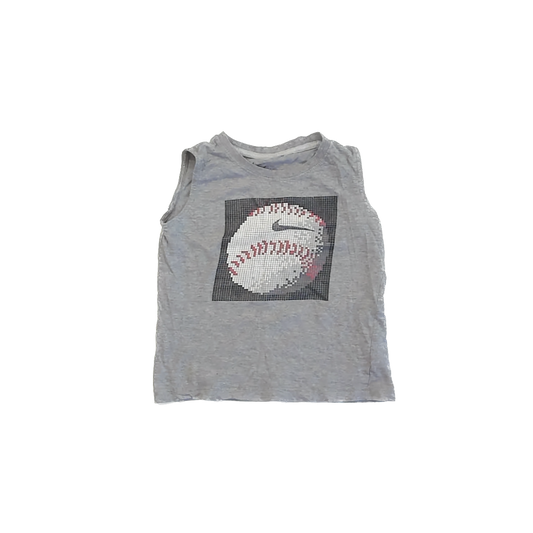 Nike Boys Grey Baseball Tank Top Size: 6 Years Grey Baseball