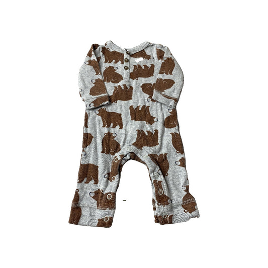 Carters Girls Grey | bears Long Sleeve Outfit Size: 3 months Grey | bears