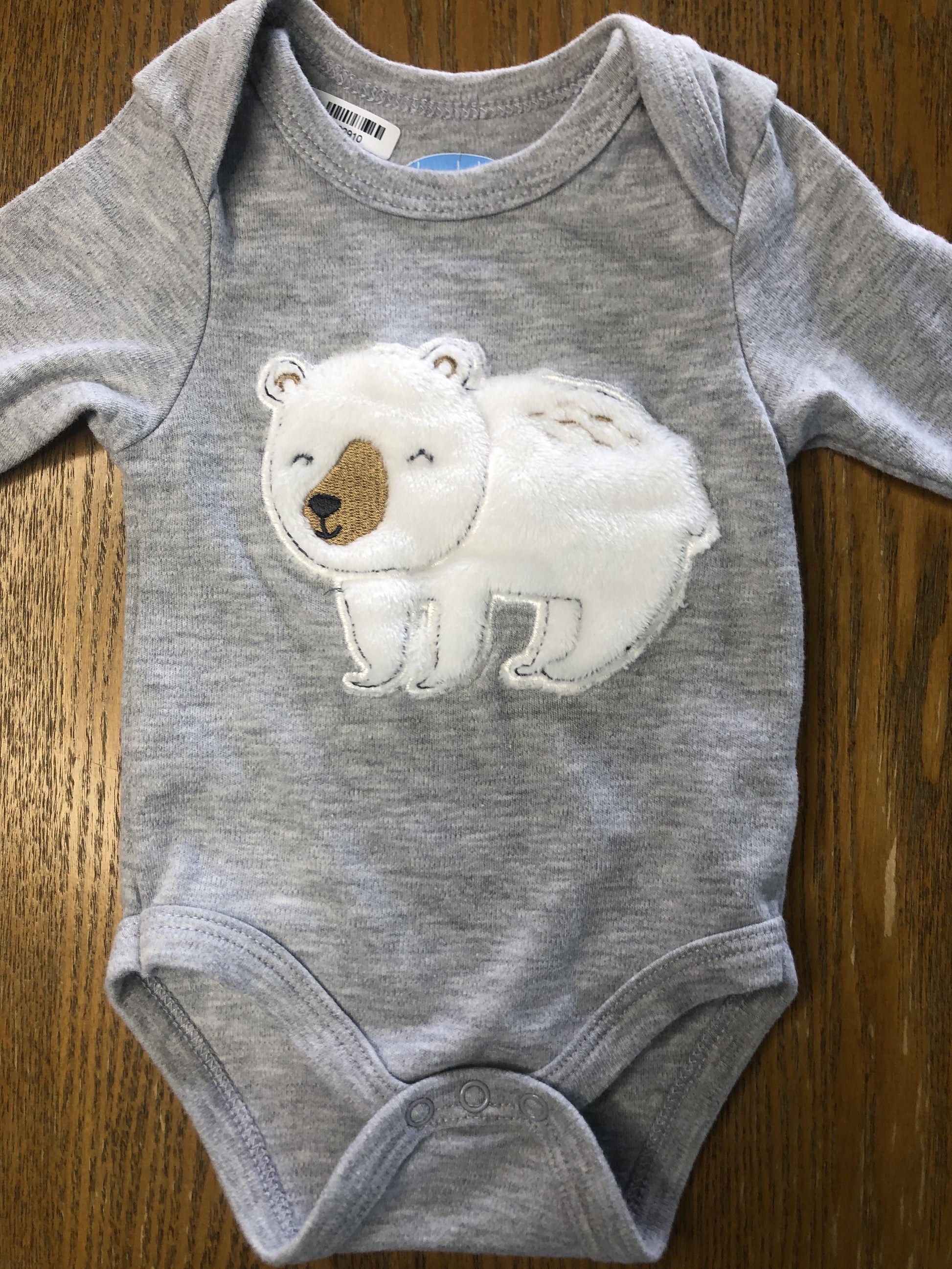 Bon bebe Unisex Grey | bears Onesie Size: 0-3 months Grey | bears