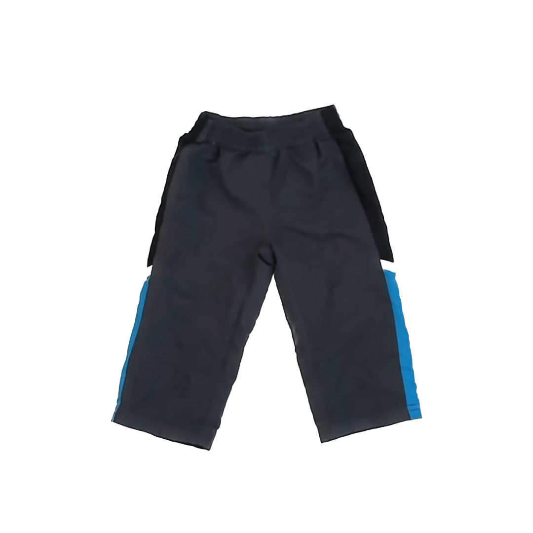 Okie Dokie Boys Grey | Black | Blue Athletic Pants Size: 18 Months Grey | Black | Blue