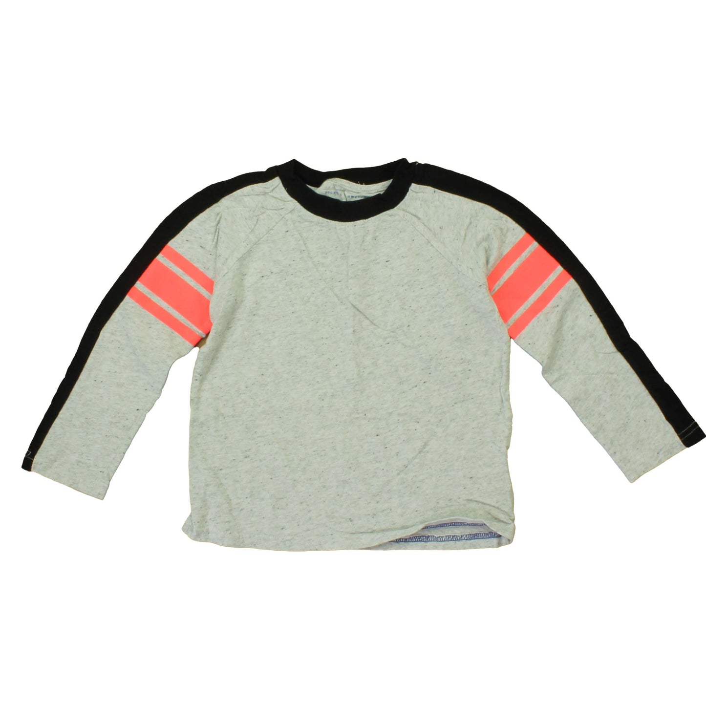 Rockets Of Awesome Boys Grey | Black | Neon Long Sleeve Shirt Size: 4-5T