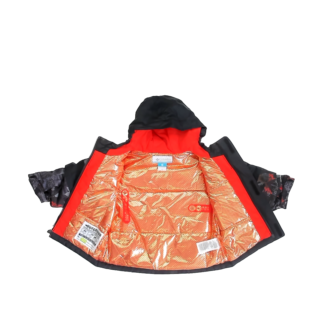Columbia Boys Grey | Black | Orange Winter Coat Size: 2T Grey | Black | Orange