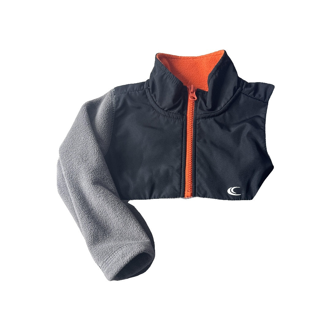 Carters Boys Grey | Black | orange Sweater Size: 24 months Grey | Black | orange