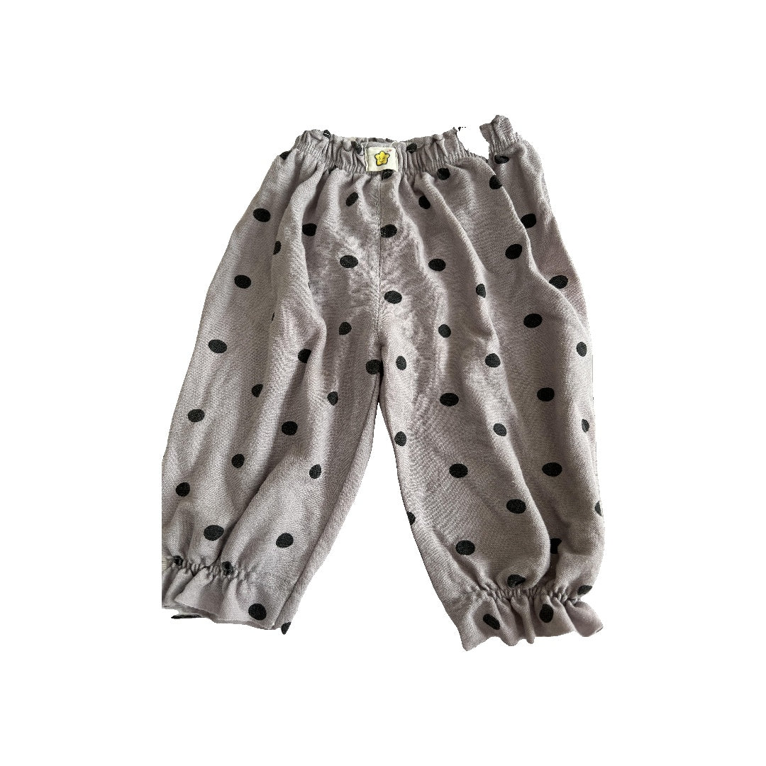 Unknown Boys Grey | Black | polka dot Pants Size: 12 months Grey | Black | polka dot