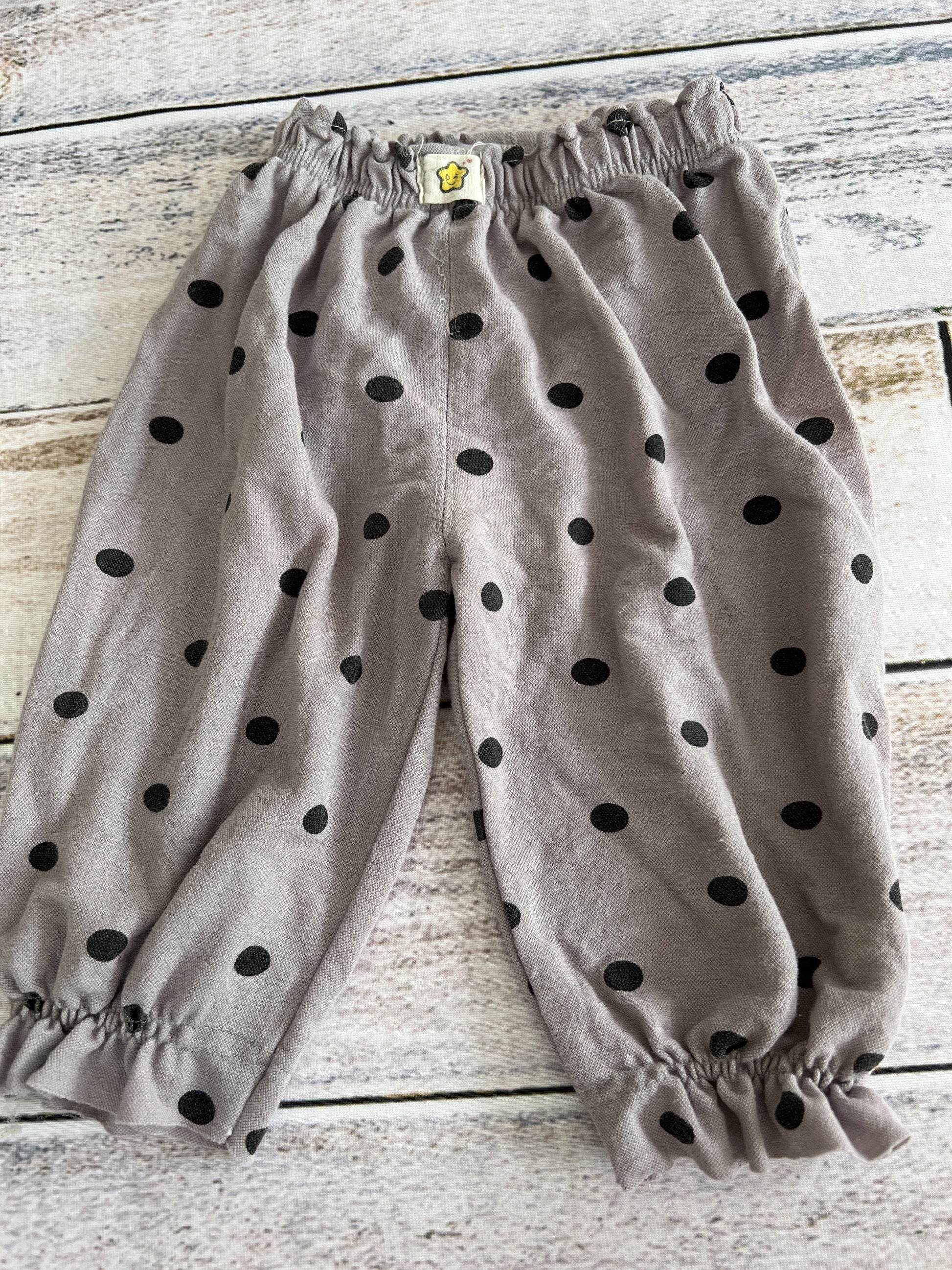 Unknown Boys Grey | Black | polka dot Pants Size: 12 months Grey | Black | polka dot