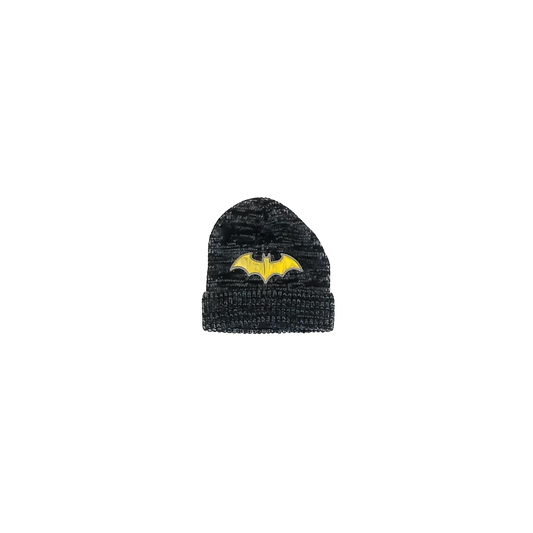 Batman Boys Grey | Black | Yellow Winter Hat Size: Boys Grey | Black | Yellow
