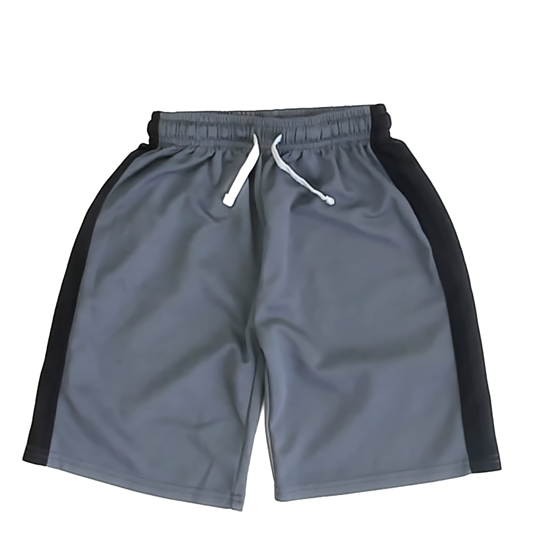Resinta Boys Grey | Black Athletic Shorts Size: 8-10 Years Grey | Black