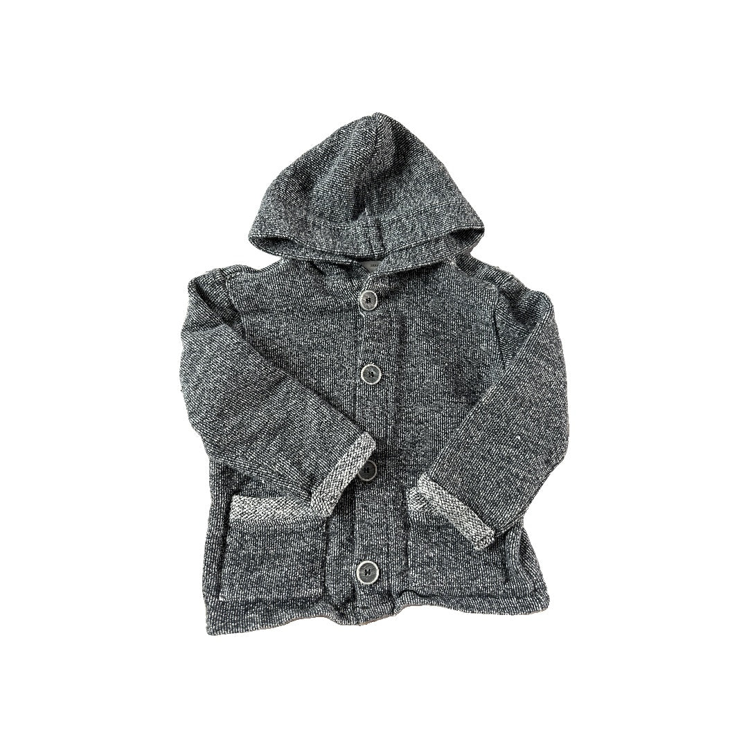 Zara Unisex Grey | Black Sweater Size: 3T Grey | Black