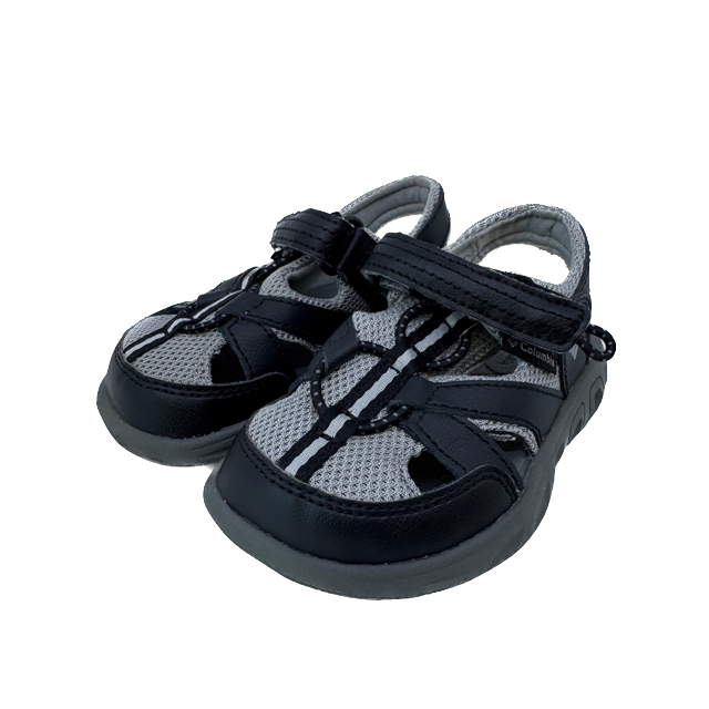 Columbia Boys Grey | Black Water Shoes Size: 8 Toddler Grey | Black