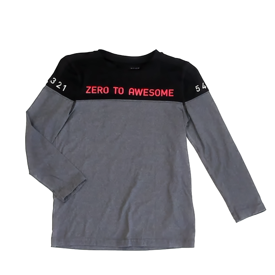 Rockets Of Awesome Boys Grey | Black Athletic Top Size: 6-7 Years Grey | Black