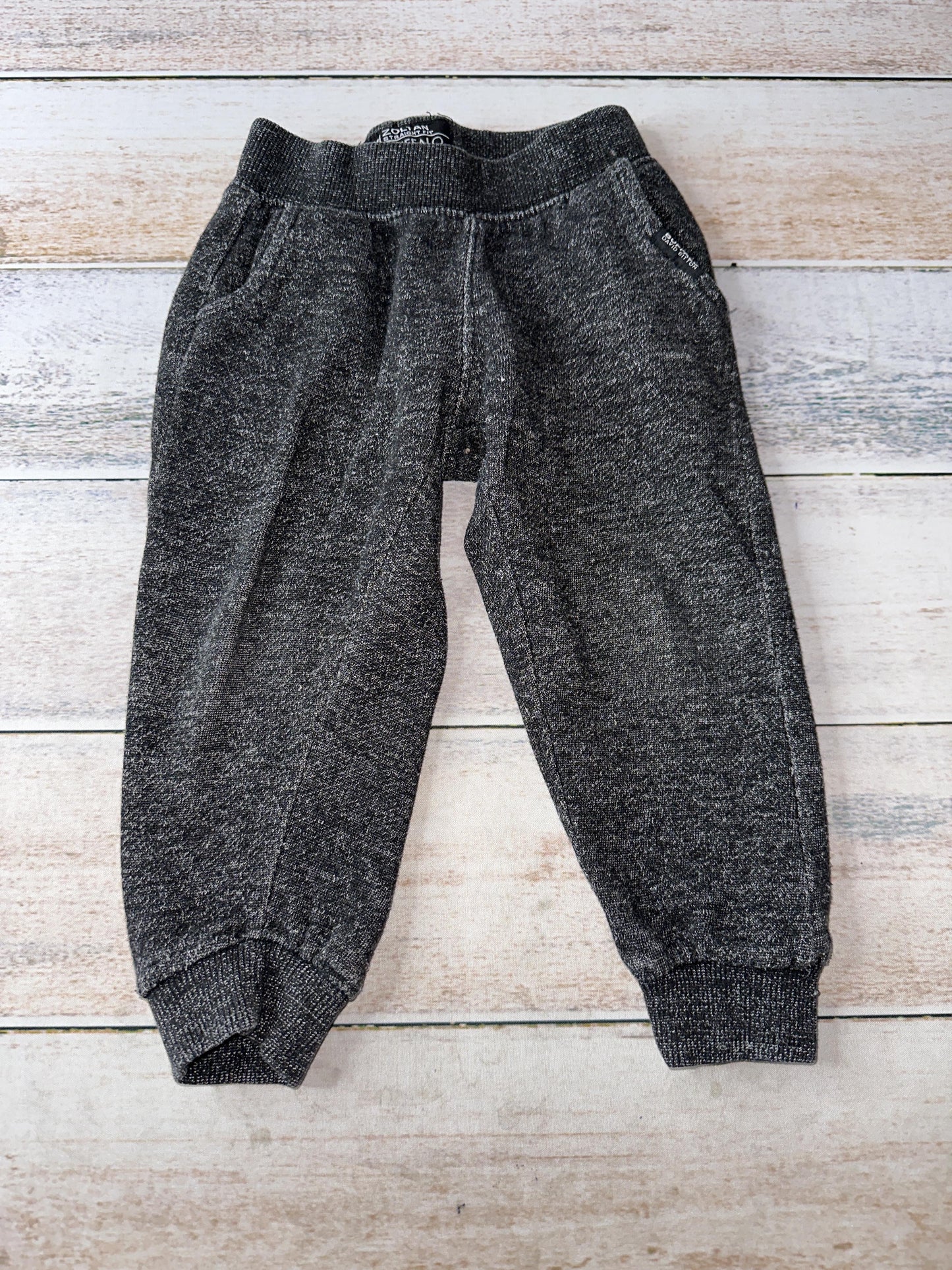 Buffalo Boys Grey | Black Pants Size: 18-24 months Grey | Black