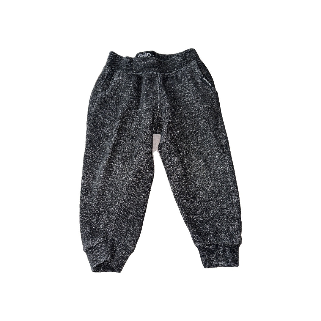 Buffalo Boys Grey | Black Pants Size: 18-24 months Grey | Black