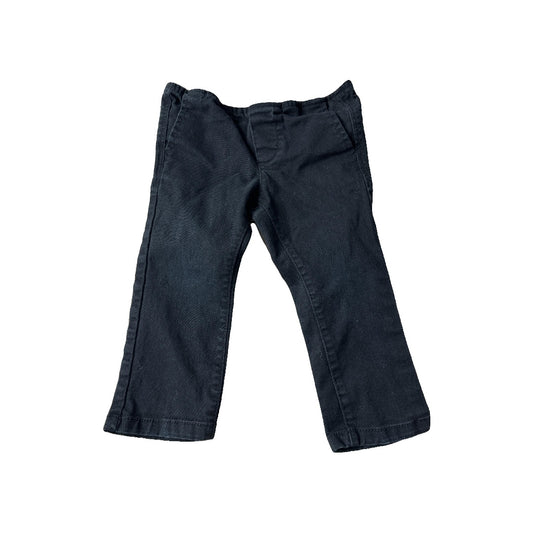 Old Navy Boys Grey | Black Pants Size: 18-24 months Grey | Black