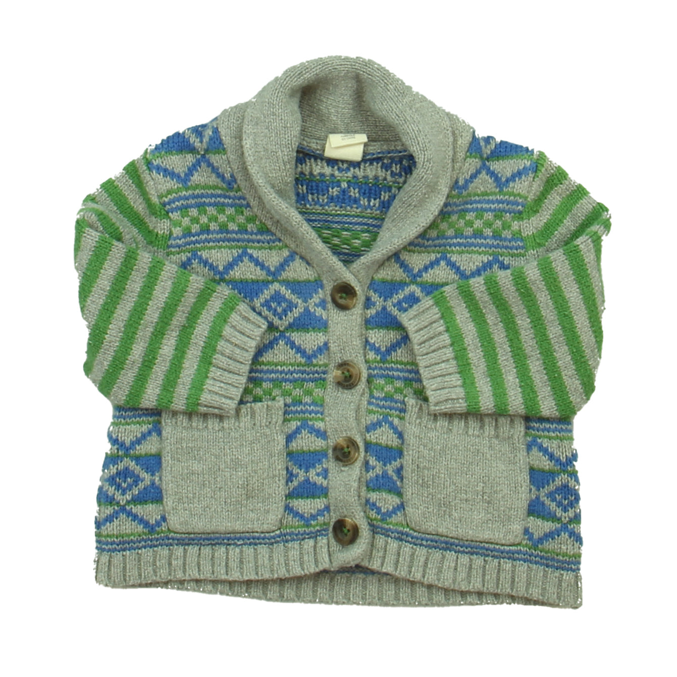 Tucker + Tate Boys Grey | Blue | Green Cardigan Size: 3 Months Grey | Blue | Green