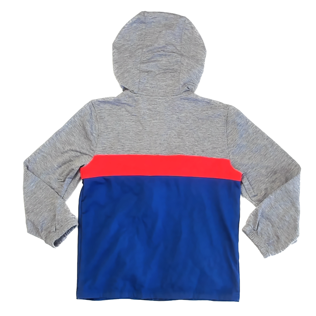 Rockets Of Awesome Boys Grey | Blue | Peach Stripe Sweater Size: 7 Years Grey | Blue | Peach Stripe