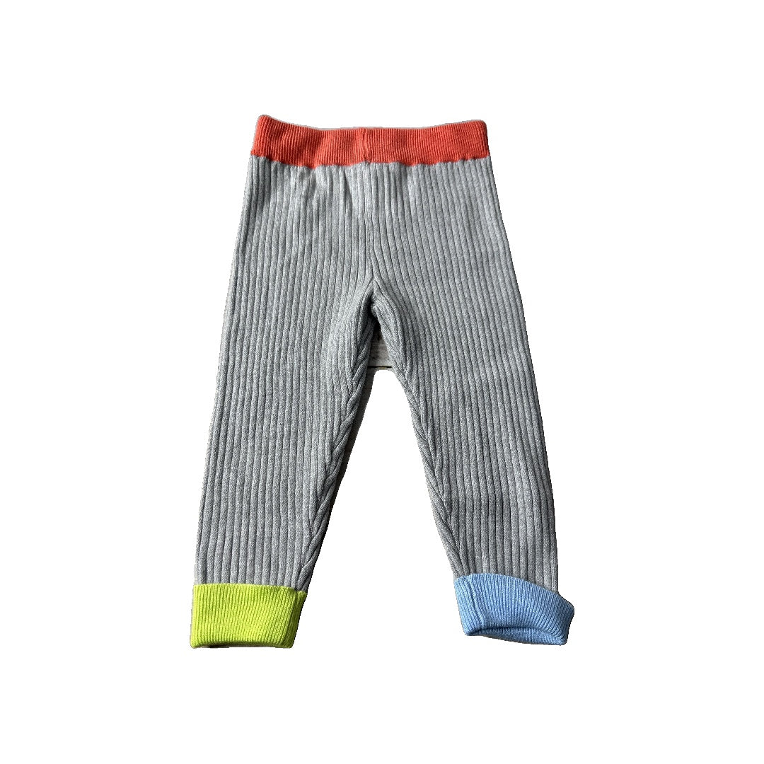 Rockets of Awesome Unisex Grey | Blue | Yellow | orange Pants Size: 3-6 months Grey | Blue | Yellow | orange
