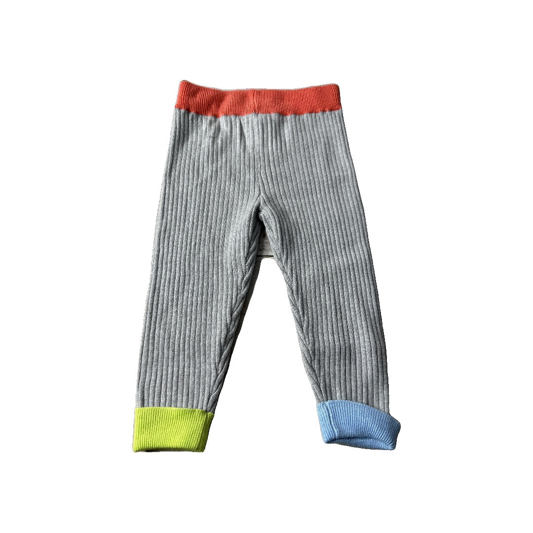 Rockets of Awesome Unisex Grey | Blue | Yellow Pants Size: 6-12 months Grey | Blue | Yellow