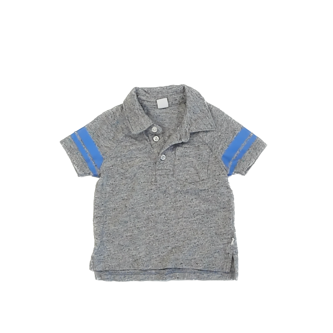 Gap Boys Grey | Blue Polo Shirt Size: 18-24 Months Grey | Blue