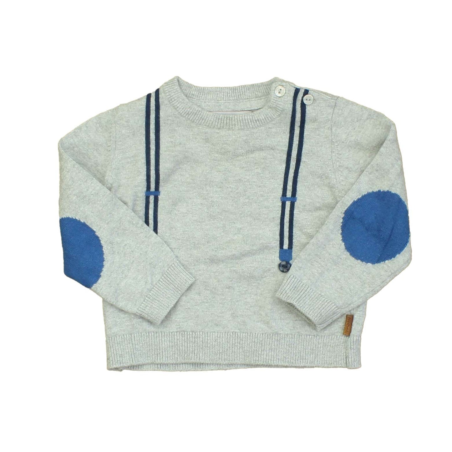 Boboli Boys Grey | Blue Sweater Size: 12 Months Grey | Blue
