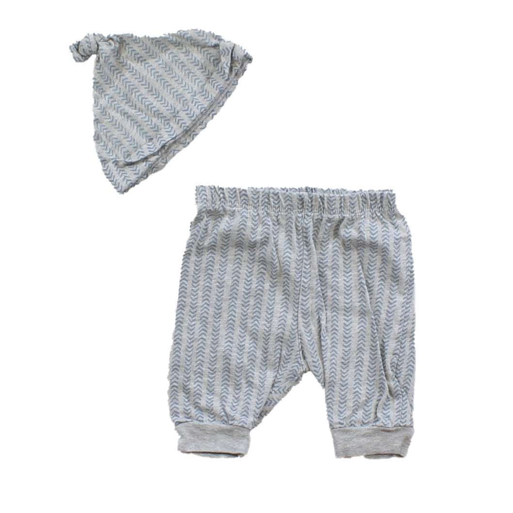 Tahari Boys Grey | Blue Apparel Sets Size: 0-3 Months Grey | Blue
