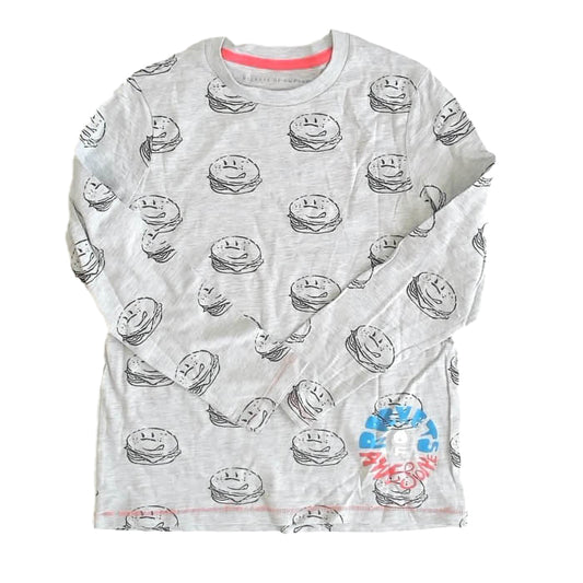 Rockets Of Awesome Boys Grey | Burger's Long Sleeve T-Shirt Size: 8 Years Grey | Burger's