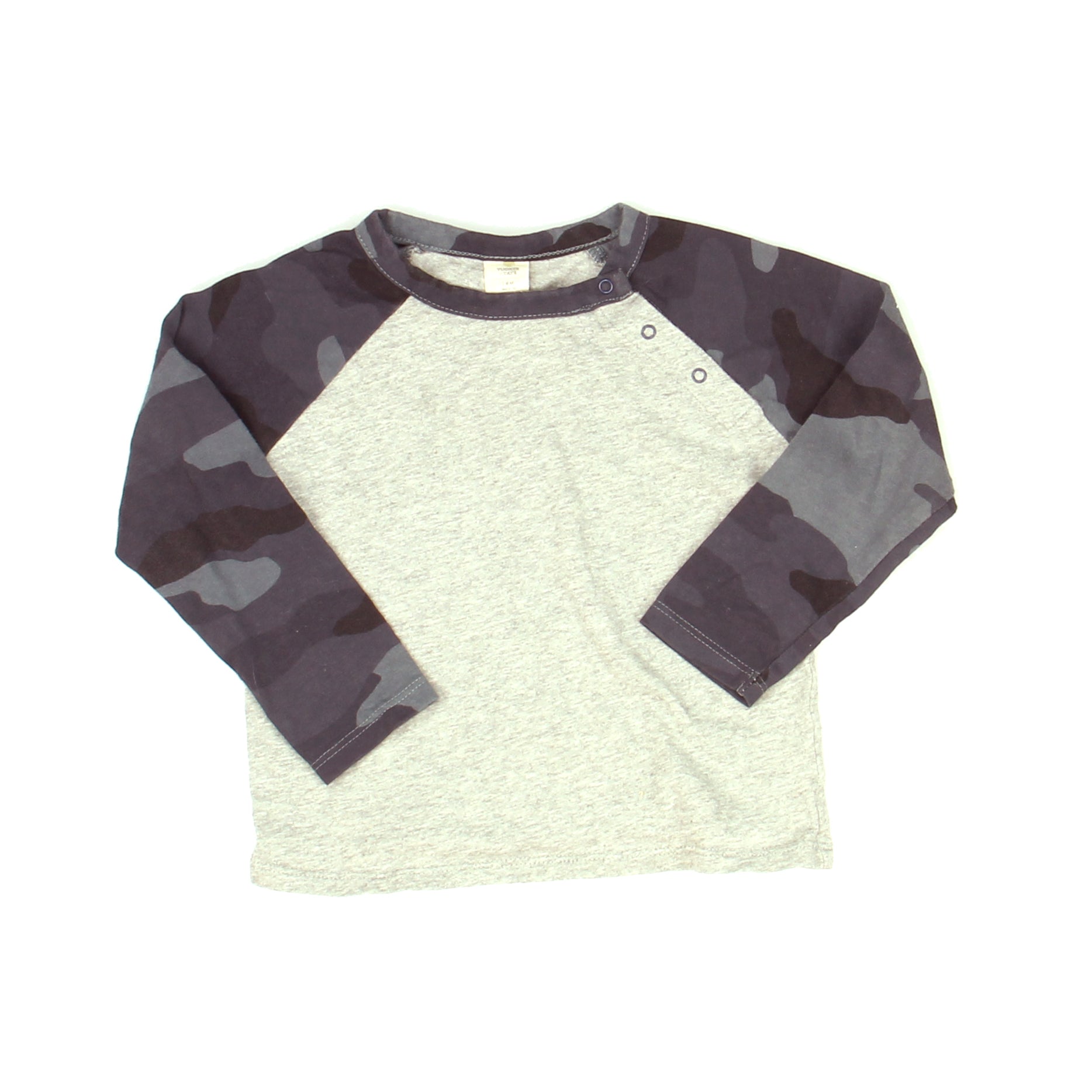 Tucker + Tate Boys Grey | Camo Long Sleeve T-Shirt Size: 18 Months Grey | Camo