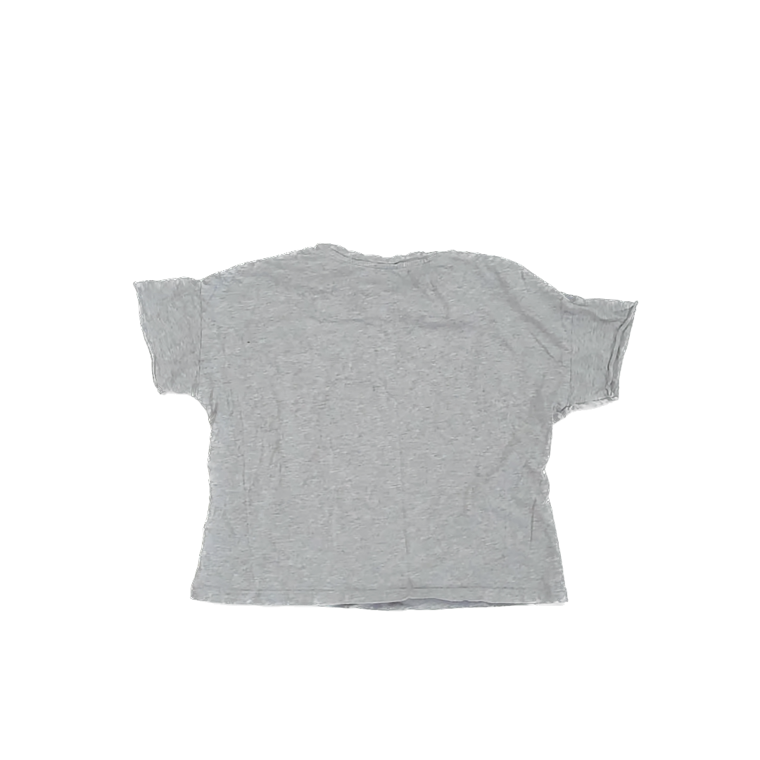 Kidpik Girls Grey | Cat T-Shirt Size: S (7-8 Years) Grey | Cat