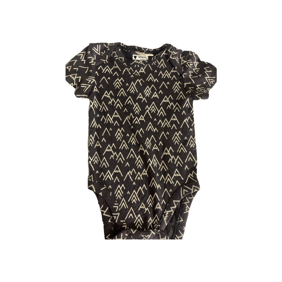 Nordstrom Unisex Grey | cream | Pattern Onesie Size: 6 months Grey | cream | Pattern