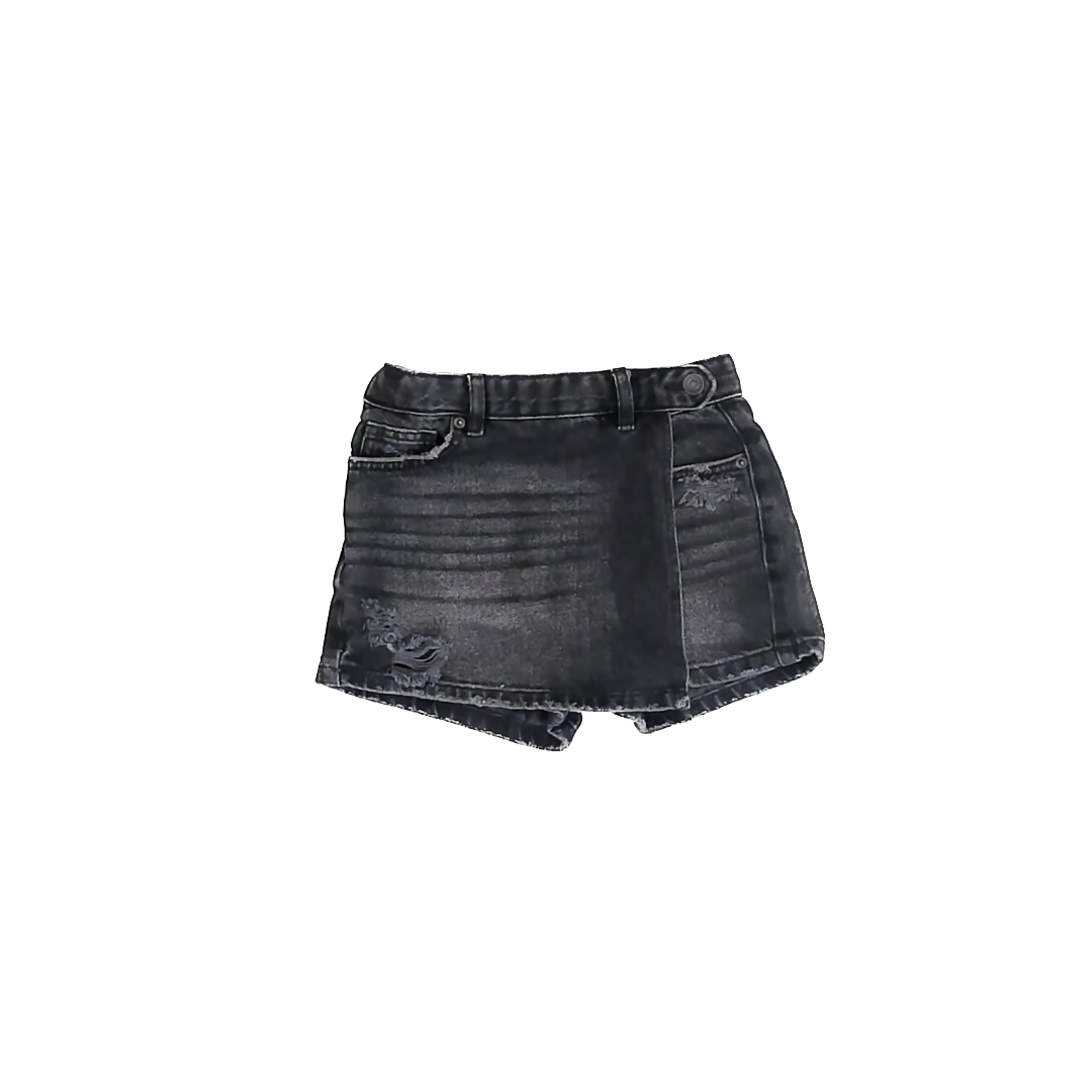 Zara Girls Grey Denim Skirt Size: 8-9 Years Grey Denim