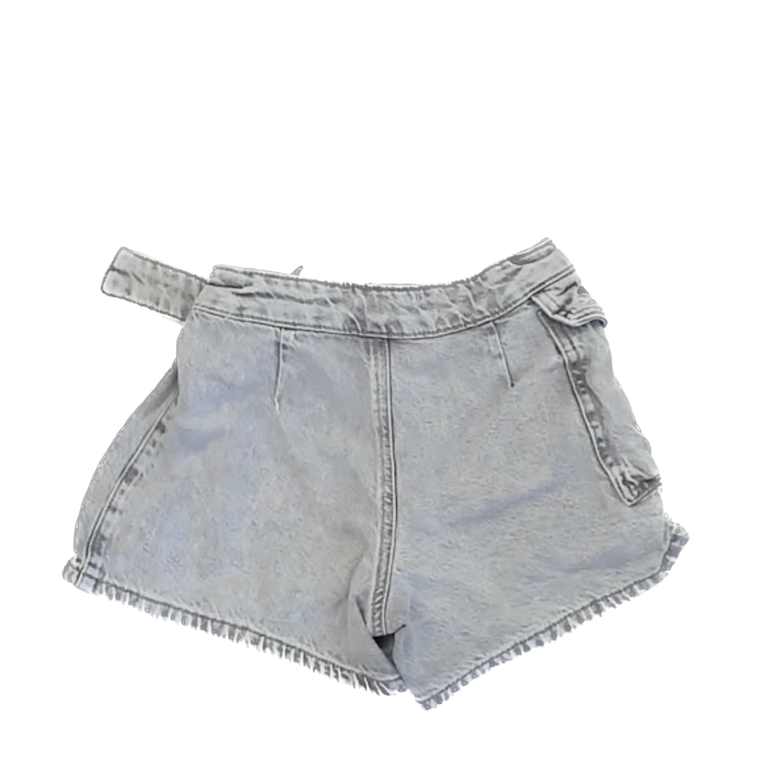 Zara Girls Grey Denim Skirt Size: 9 Grey Denim